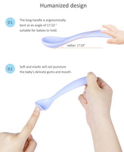 Load image into Gallery viewer, SILICONE BABY FEEDING SPOON