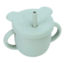Load image into Gallery viewer, 2-IN-1 SILICONE BABY CUPS WITH STRAW & SNACK CUP LID