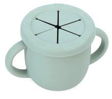 Load image into Gallery viewer, 2-IN-1 SILICONE BABY CUPS WITH STRAW & SNACK CUP LID