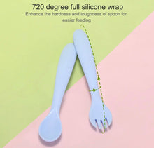 Load image into Gallery viewer, SILICONE BABY FORK