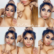 Load image into Gallery viewer, Vegan Leather NUDE scrunchie