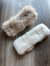 Load image into Gallery viewer, Furry headbands! White and beige
