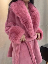 Load image into Gallery viewer, Pink Robe coat size M/L
