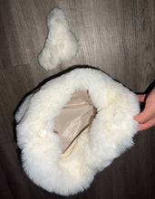 Load image into Gallery viewer, Fluffy bag with matching hair clip

