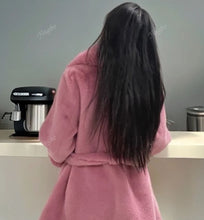 Load image into Gallery viewer, Pink Robe coat size M/L
