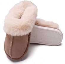 Load image into Gallery viewer, Beige Fluffy Slippers

