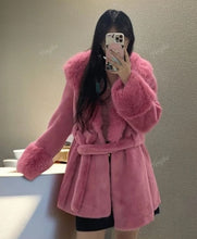 Load image into Gallery viewer, Pink Robe coat size M/L
