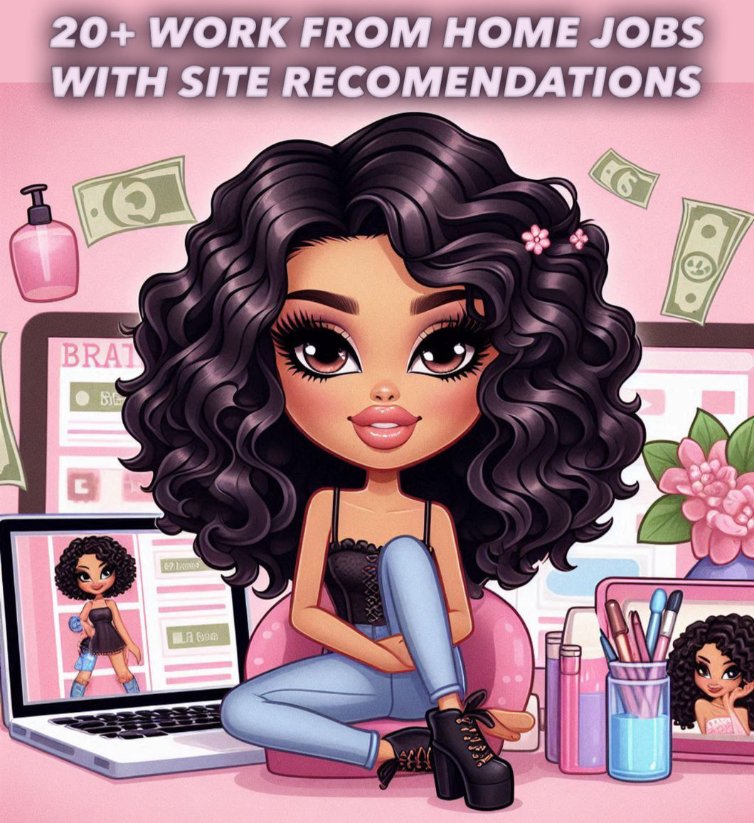 LIST WITH SITES FOR 20 STAY AT HOME JOBS!