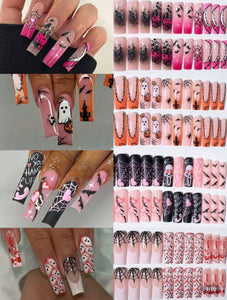 96 pcs ! Spooky season press ons