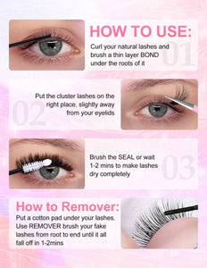 200PCS Dramatic C-Curl 8-16MM Mix DIY Lash Extension Kit Set