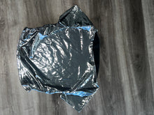 Load image into Gallery viewer, Wet metallic crop top shirt
