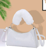 Load image into Gallery viewer, White fur bag
