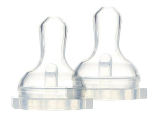 NIPPLE WITH ANTI-COLIC VENT AND VARIABLE FLOW (2 PACK)