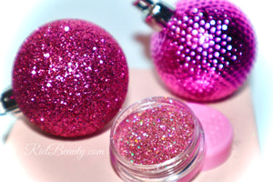 Pink Christmas Glitter Pot