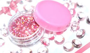 Pink Christmas Glitter Pot
